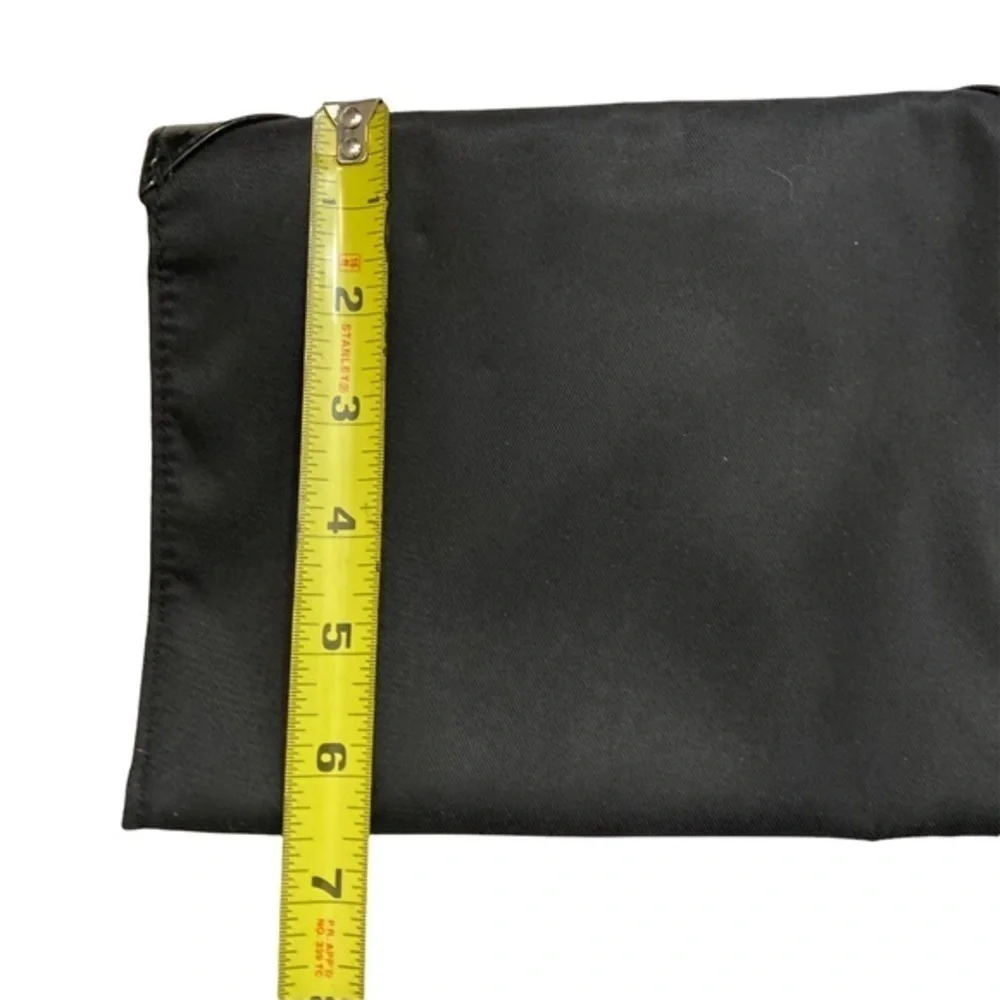 YSL YVES SAINT LAURENT black cosmetic bag with built in Mirror